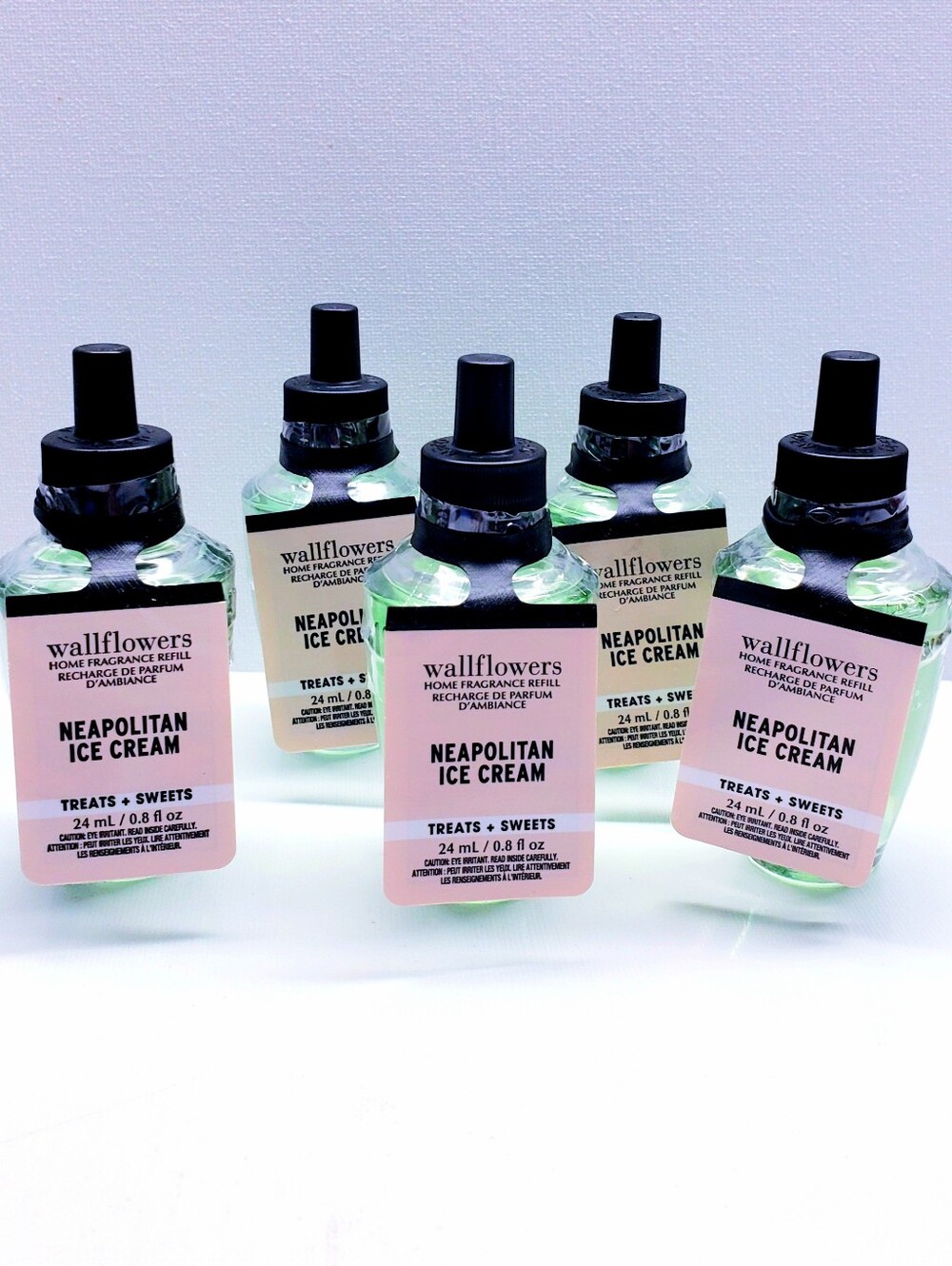Bath & Body Works NEAPOLITAN ICE CREAM Wallflowers Home Fragrance Refill (5 Pcs)